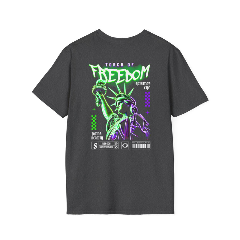 "Torch of freedom" Land of the free | Unisex Streetwear T-shirt